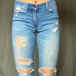 Abercrombie and Fitch Skinny Jeans Distressed